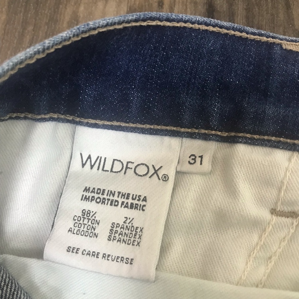 WildFox Helena High-Rise Cut Off Denim Shorts - Picture 6 of 7